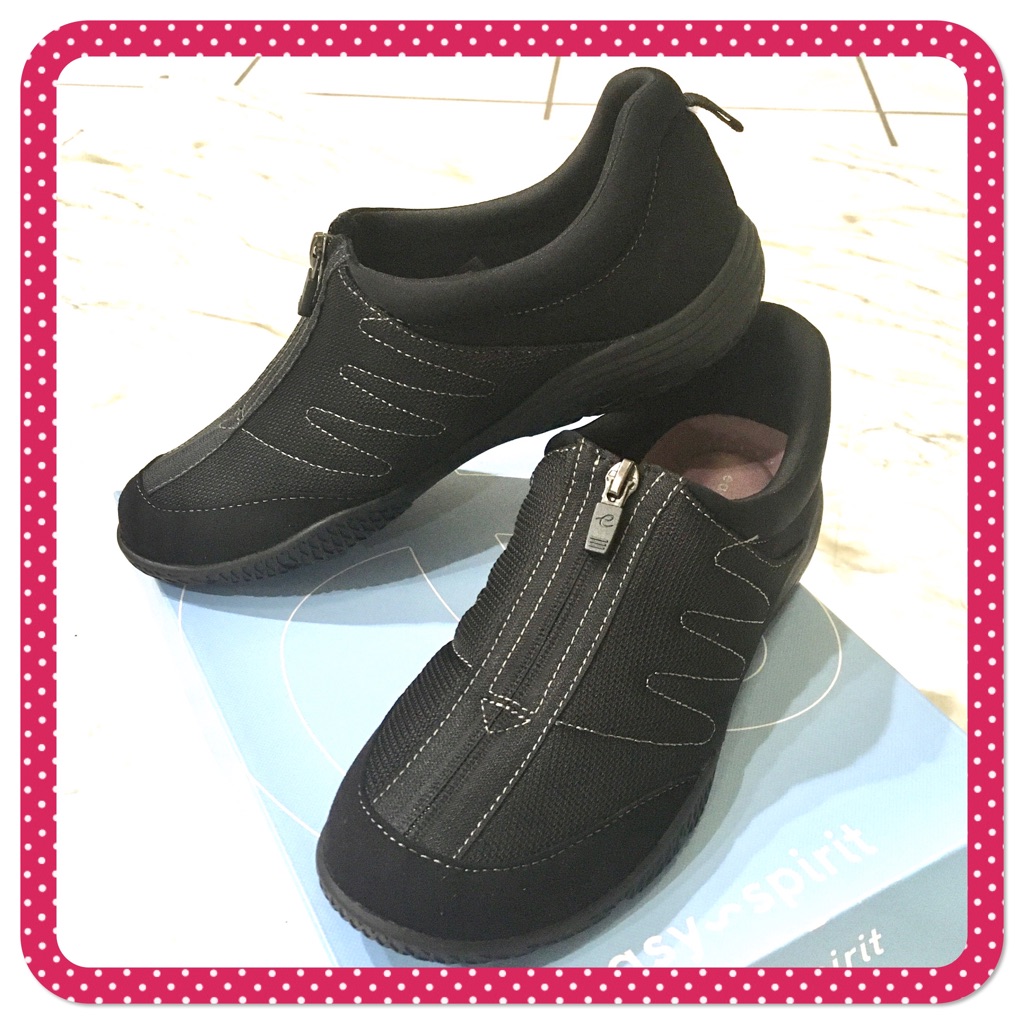 Easy Spirit New Black Zipper Closure Shoes/Sneakers Sz Wmn 9 & 6 Available